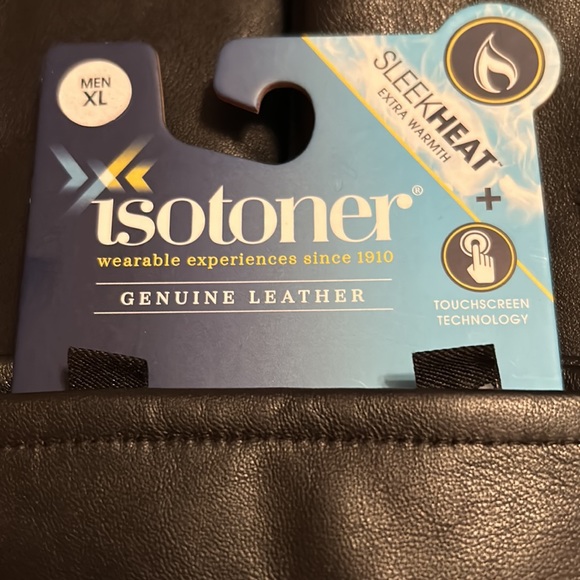 Isotoner Men’s Leather gloves - Picture 3 of 13
